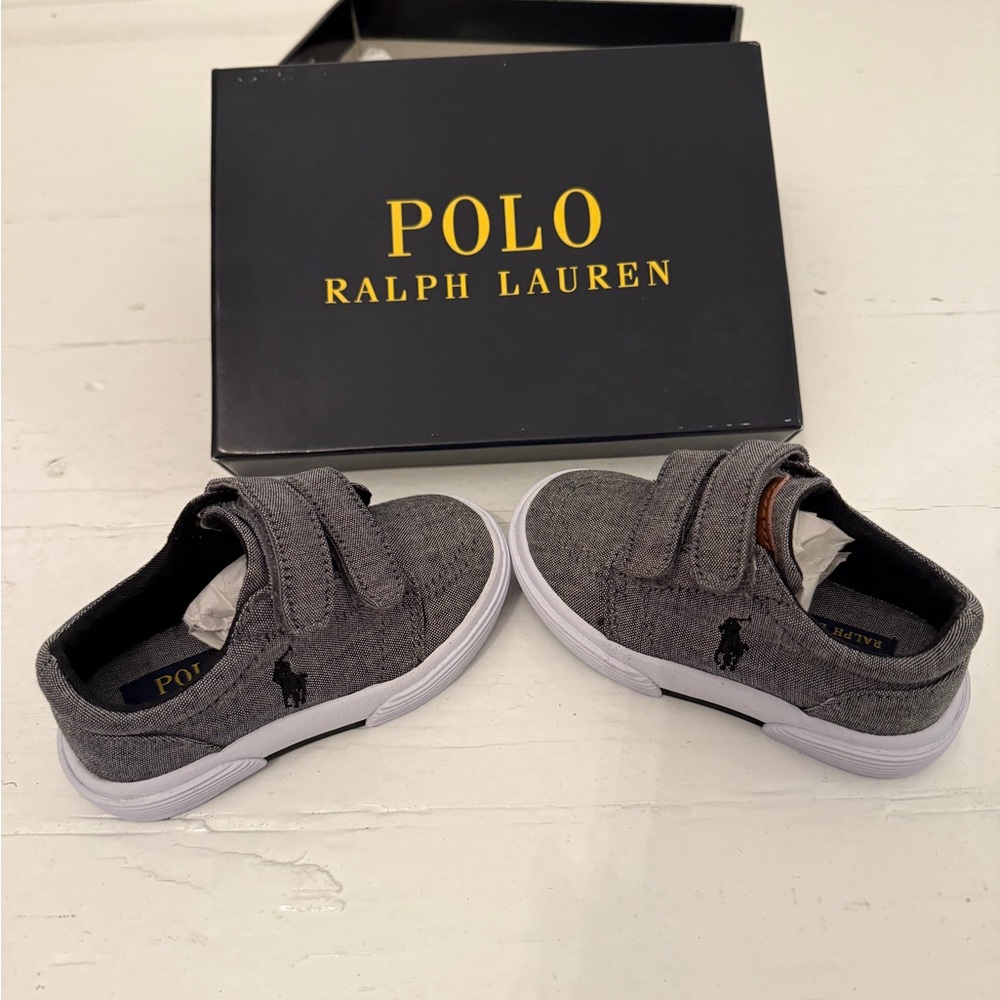 Polo by Ralph Lauren Kids Charcoal Sneakers